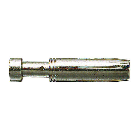 Sleeve contact for crimp terminal from the series A, B, BB and MO 4P, silver-plated and with terminal cross-section 0,14-0,37qmm