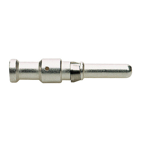 Pin contact for crimp terminal from the series MO 3P and MO 3.1P, silver-plated and with terminal cross-section 2,5qmm