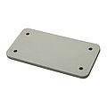 Cover plate for panel housings B10 in grey