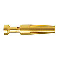 Sleeve contact for crimp contact carriers, series A, B, BB and MO 4P, gold-plated iron with cross section 1 qmm