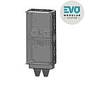 Integrierbarer Verteiler EVO add für beidseitig bestückbare Stele EVO vario mit Klemmen bis 50qmm und Kombi-Ableiter