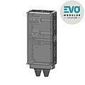 Integrierbarer Verteiler EVO add für einseitig bestückbare Stele EVO vario mit Klemmen bis 50qmm, LSS und Kombi-Ableiter