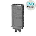 Integrierbarer Verteiler EVO add für beidseitig bestückbare Stele EVO vario mit Klemmen bis 50qmm, LSS und Kombi-Ableiter