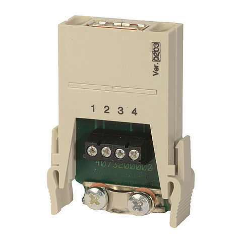 Female insert from the series MO DP Profibus 2P and electromagnetic shielding