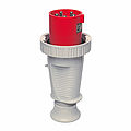 Waterproof plug 63A 5P 6h with cable gland and pilot contact