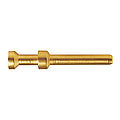 Pin contact for crimp-type connection, series A, B, BB and MO 4P, gold-plated iron with cross section 1 qmm