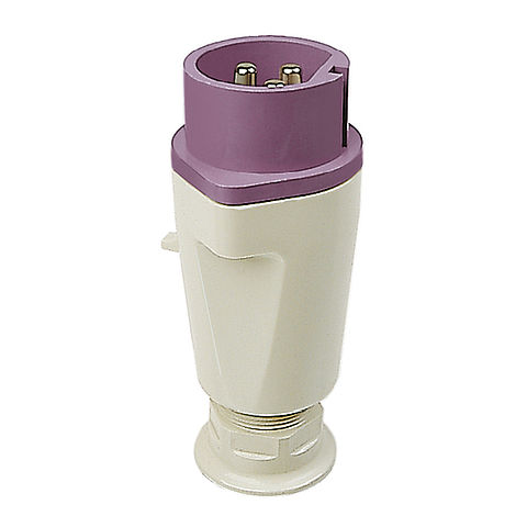 NORVO plug 32A 3P 3h for low voltage with large cable gland, PG 21