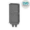 Integrierbarer Verteiler EVO add für einseitig bestückbare Stele EVO vario mit Klemmen bis 50qmm und Kombi-Ableiter 
