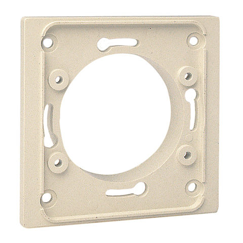 MONDO cover plate, small version, one-piece in pearl white