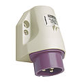 NORVO appliance inlet for external fixing 32A 3P 0h for low voltage with one top cable entry