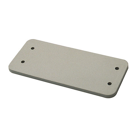 Cover plate A10 for panel housing in grey
