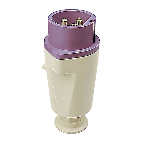 NORVO plug 32A 2P 4h for low voltage with large cable gland, PG 21