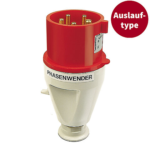 Phase inverter 32A 5P 6h with cable gland for harsh environments
