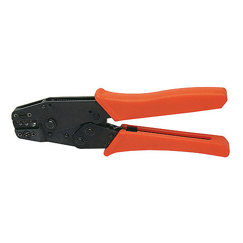 Crimping tool for single contacts